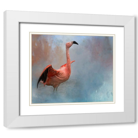 Water Dancer White Modern Wood Framed Art Print with Double Matting by Parker, Kelley