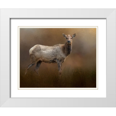 Quiet Elegance White Modern Wood Framed Art Print with Double Matting by Parker, Kelley