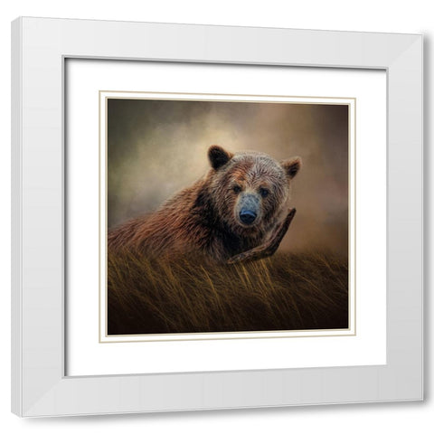 Mischief   White Modern Wood Framed Art Print with Double Matting by Parker, Kelley