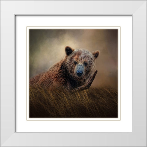 Mischief   White Modern Wood Framed Art Print with Double Matting by Parker, Kelley