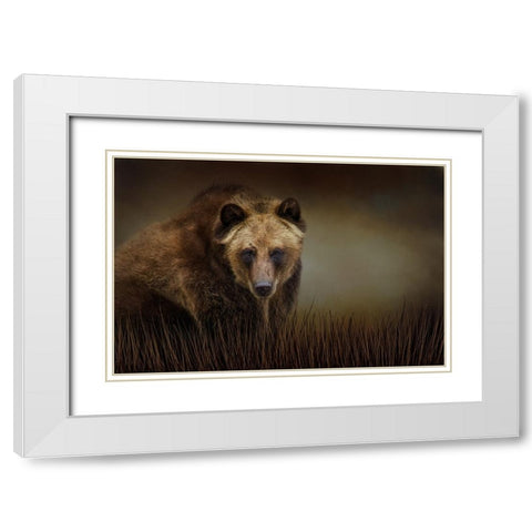 Gentle Soul White Modern Wood Framed Art Print with Double Matting by Parker, Kelley