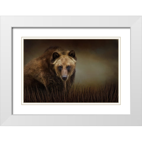 Gentle Soul White Modern Wood Framed Art Print with Double Matting by Parker, Kelley