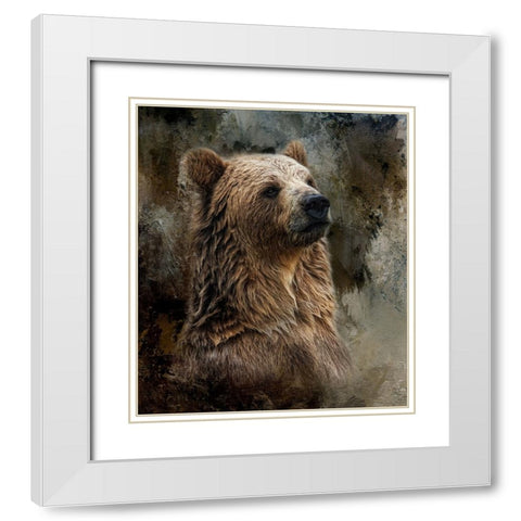 Powerful White Modern Wood Framed Art Print with Double Matting by Parker, Kelley