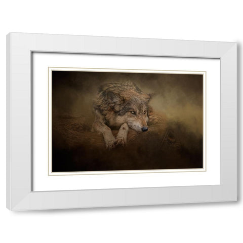 At Rest White Modern Wood Framed Art Print with Double Matting by Parker, Kelley