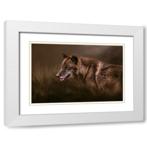 Danger Lurking White Modern Wood Framed Art Print with Double Matting by Parker, Kelley