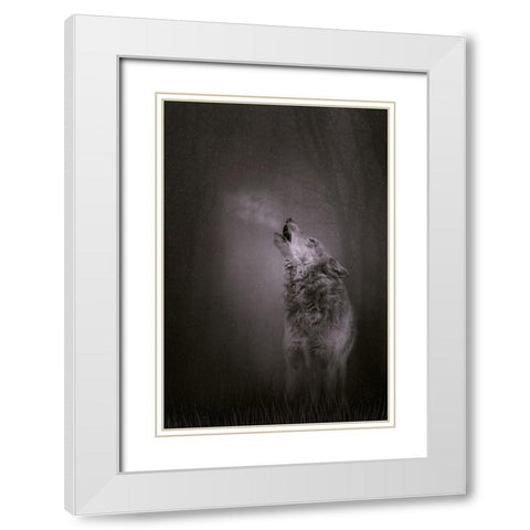Every Breath I Take White Modern Wood Framed Art Print with Double Matting by Parker, Kelley