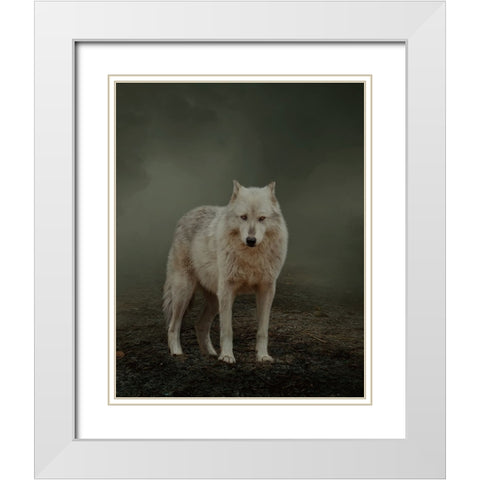 Spirit Guide White Modern Wood Framed Art Print with Double Matting by Parker, Kelley
