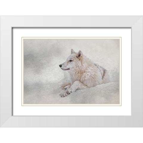 Snow Day White Modern Wood Framed Art Print with Double Matting by Parker, Kelley