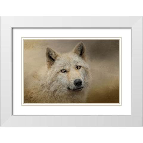 Windows to the Soul White Modern Wood Framed Art Print with Double Matting by Parker, Kelley