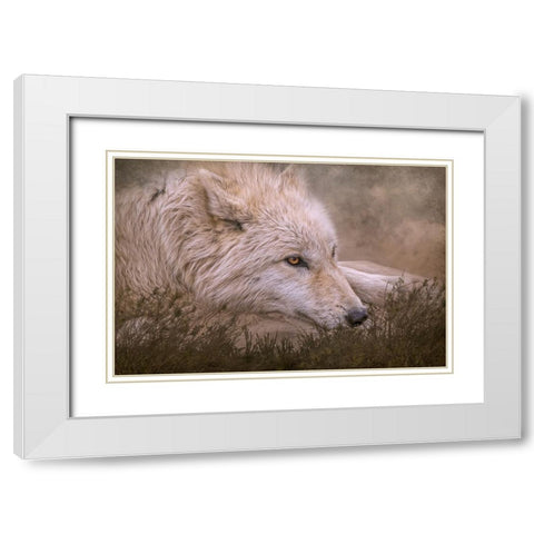 Taking a Break White Modern Wood Framed Art Print with Double Matting by Parker, Kelley