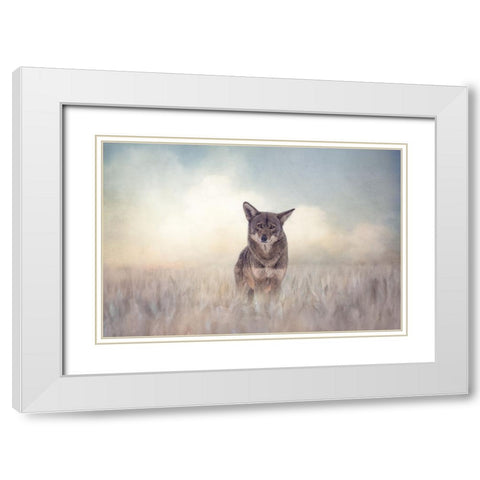 Winters Red White Modern Wood Framed Art Print with Double Matting by Parker, Kelley