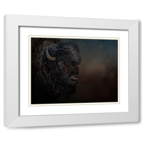 Harley White Modern Wood Framed Art Print with Double Matting by Parker, Kelley