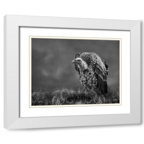 The Scavenger White Modern Wood Framed Art Print with Double Matting by Parker, Kelley