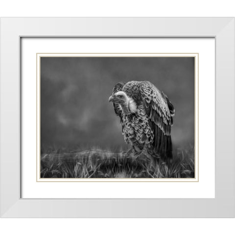 The Scavenger White Modern Wood Framed Art Print with Double Matting by Parker, Kelley