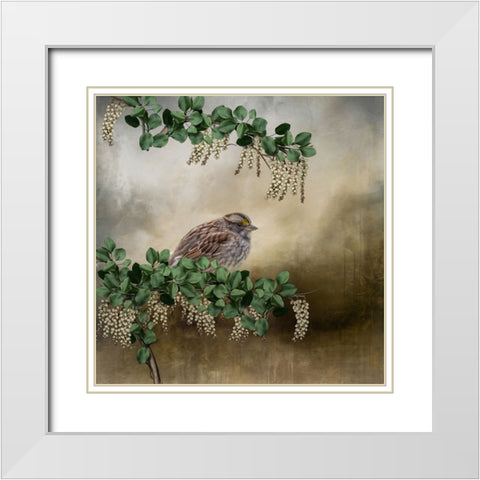 Nestled White Modern Wood Framed Art Print with Double Matting by Parker, Kelley