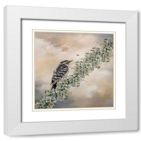 Summers Delight White Modern Wood Framed Art Print with Double Matting by Parker, Kelley