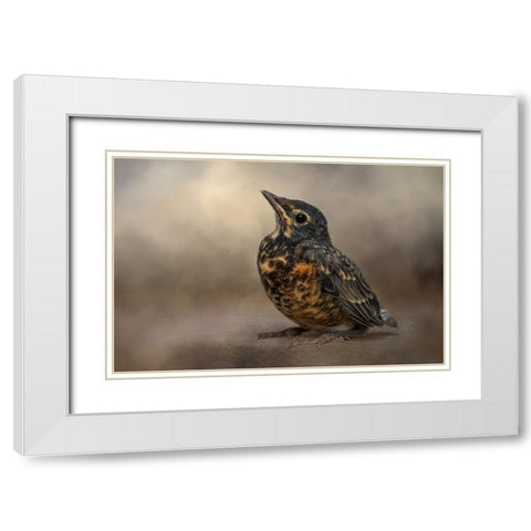 First Outing White Modern Wood Framed Art Print with Double Matting by Parker, Kelley