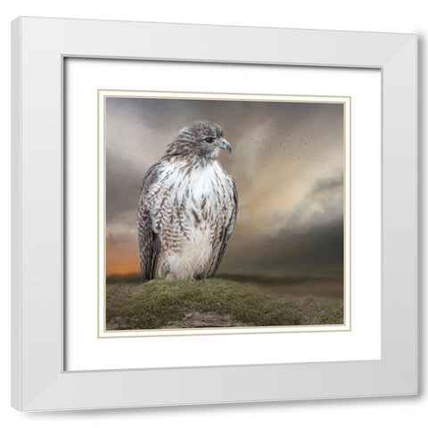 Always on Alert White Modern Wood Framed Art Print with Double Matting by Parker, Kelley