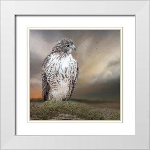 Always on Alert White Modern Wood Framed Art Print with Double Matting by Parker, Kelley