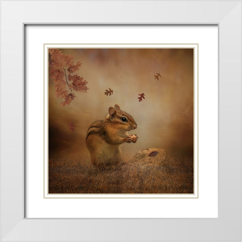 Autumn Provisions White Modern Wood Framed Art Print with Double Matting by Parker, Kelley