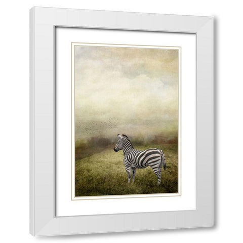 Surveying the Landscape White Modern Wood Framed Art Print with Double Matting by Parker, Kelley