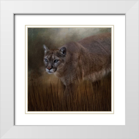 Waiting on the Hunt White Modern Wood Framed Art Print with Double Matting by Parker, Kelley