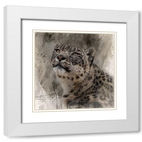 Snow Royalty White Modern Wood Framed Art Print with Double Matting by Parker, Kelley