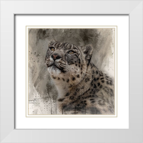 Snow Royalty White Modern Wood Framed Art Print with Double Matting by Parker, Kelley