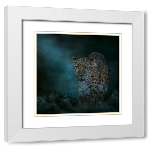 Blues Traveler White Modern Wood Framed Art Print with Double Matting by Parker, Kelley