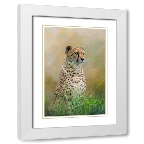 Waiting Patiently White Modern Wood Framed Art Print with Double Matting by Parker, Kelley