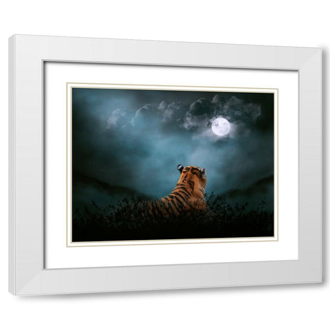 Light on the Kingdom White Modern Wood Framed Art Print with Double Matting by Parker, Kelley