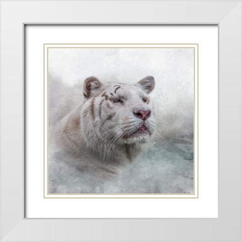 White Wizard White Modern Wood Framed Art Print with Double Matting by Parker, Kelley