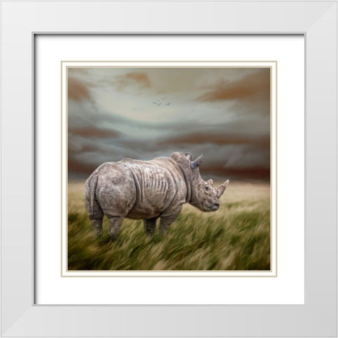 Rough and Ready White Modern Wood Framed Art Print with Double Matting by Parker, Kelley