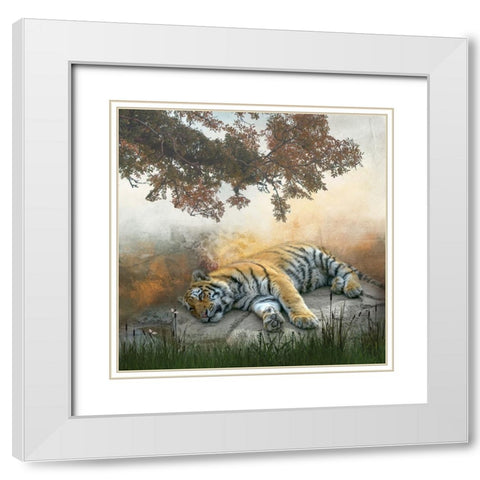 Lazy Afternoon White Modern Wood Framed Art Print with Double Matting by Parker, Kelley