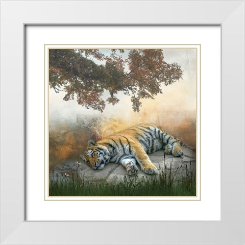Lazy Afternoon White Modern Wood Framed Art Print with Double Matting by Parker, Kelley
