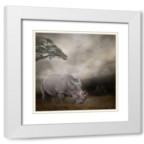 Lord of the Plains White Modern Wood Framed Art Print with Double Matting by Parker, Kelley