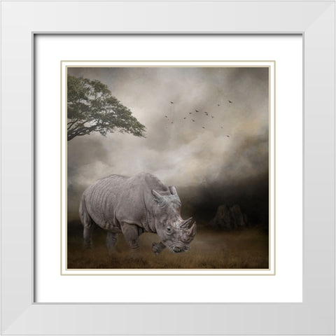 Lord of the Plains White Modern Wood Framed Art Print with Double Matting by Parker, Kelley