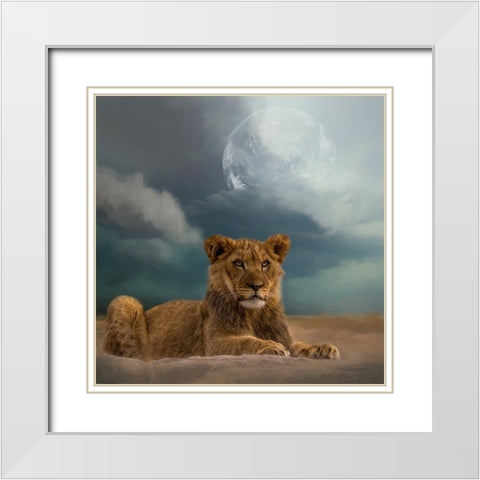 What the Future Holds White Modern Wood Framed Art Print with Double Matting by Parker, Kelley