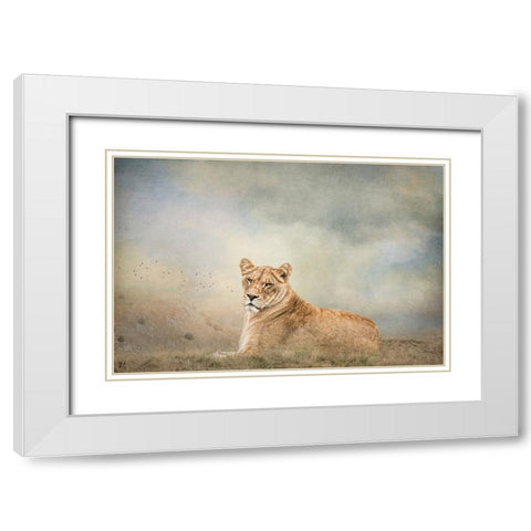 New Day White Modern Wood Framed Art Print with Double Matting by Parker, Kelley