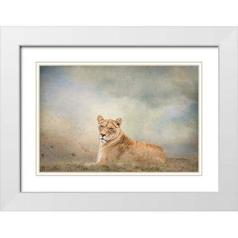New Day White Modern Wood Framed Art Print with Double Matting by Parker, Kelley