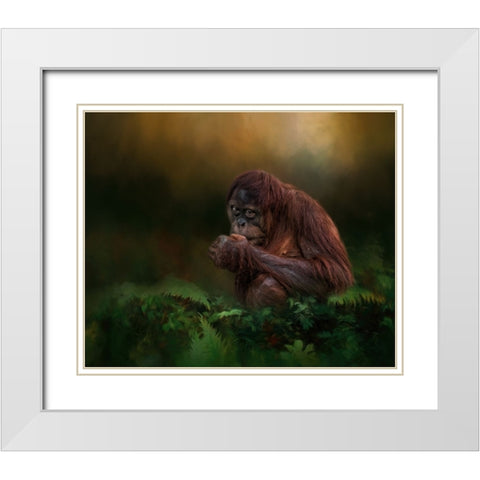 Little Man White Modern Wood Framed Art Print with Double Matting by Parker, Kelley