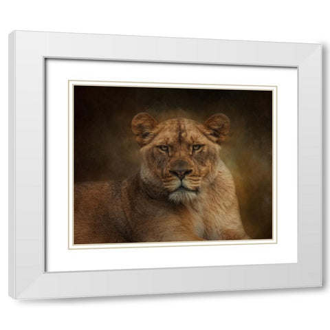Confidence in Power White Modern Wood Framed Art Print with Double Matting by Parker, Kelley