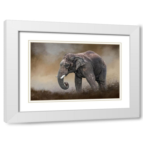 Ancient Guardian White Modern Wood Framed Art Print with Double Matting by Parker, Kelley