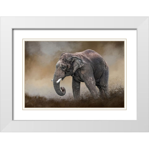 Ancient Guardian White Modern Wood Framed Art Print with Double Matting by Parker, Kelley