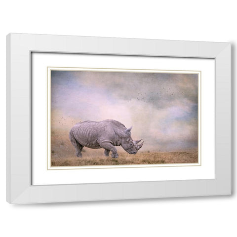 Tough Customer White Modern Wood Framed Art Print with Double Matting by Parker, Kelley