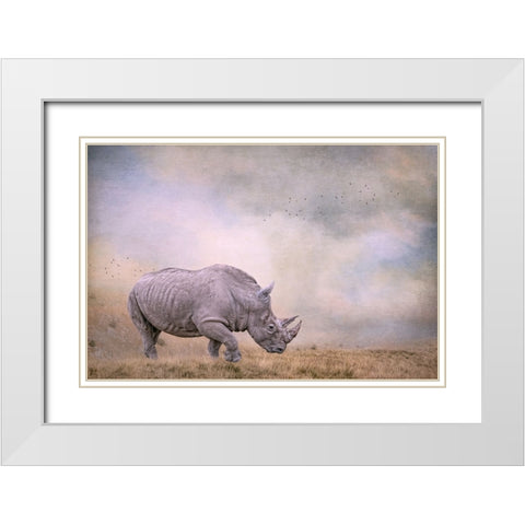 Tough Customer White Modern Wood Framed Art Print with Double Matting by Parker, Kelley