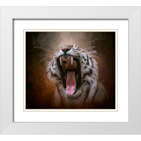 Unleashed White Modern Wood Framed Art Print with Double Matting by Parker, Kelley