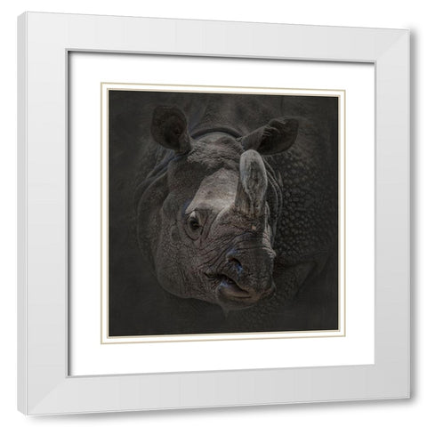 Man with an Attitude White Modern Wood Framed Art Print with Double Matting by Parker, Kelley