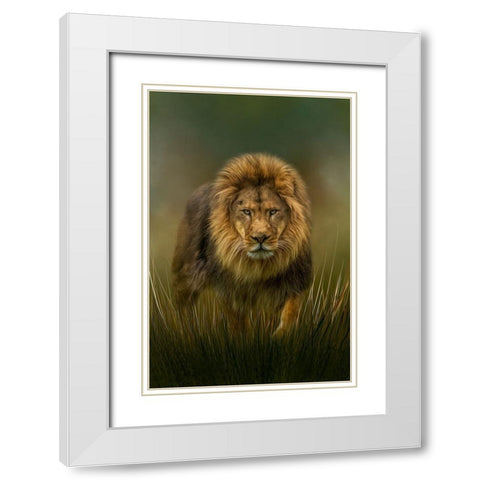 Prowling White Modern Wood Framed Art Print with Double Matting by Parker, Kelley