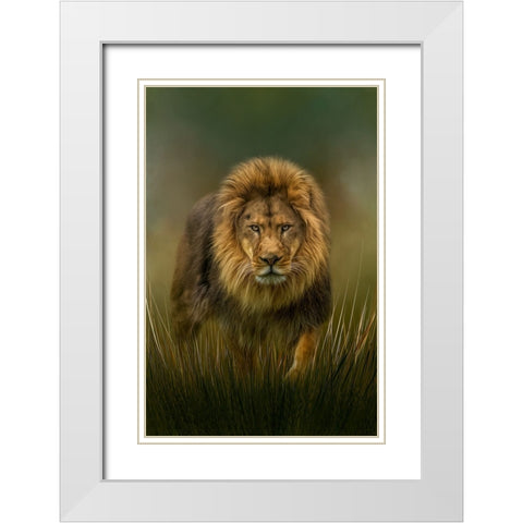 Prowling White Modern Wood Framed Art Print with Double Matting by Parker, Kelley